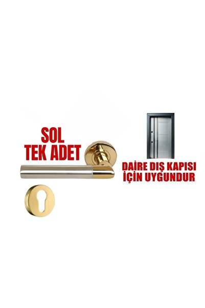 Store VEGA GOLD SATEN YALE TİPİ SOL PASLANMAZ KAPI KOLU
