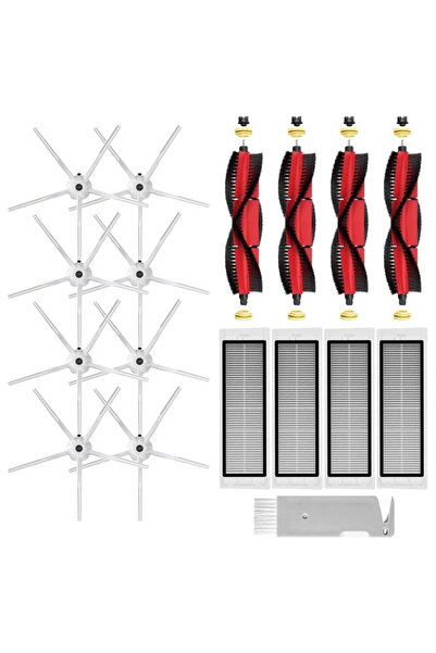 NO BRAND مناسب لمجموعة قطع الفرشاة الرئيسية/الفلتر/قماش المسح لروبوروك S5 ماك...