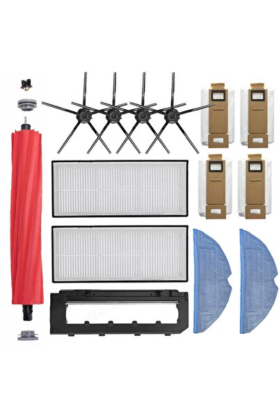 NO BRAND مناسب لفرش مكنسة روبوروك S7 S70 S75 T7 T7S T7Plus T7SPlus، وفلتر هيب...