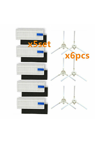 NO BRAND قطع غيار مكنسة كهربائية 360 S6 Sweeper: فرشاة رئيسية/جانبية، فلتر، م...