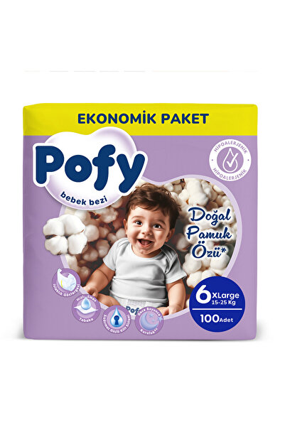 Pofy XL 6 Numara Bebek Bezi 100 Ad