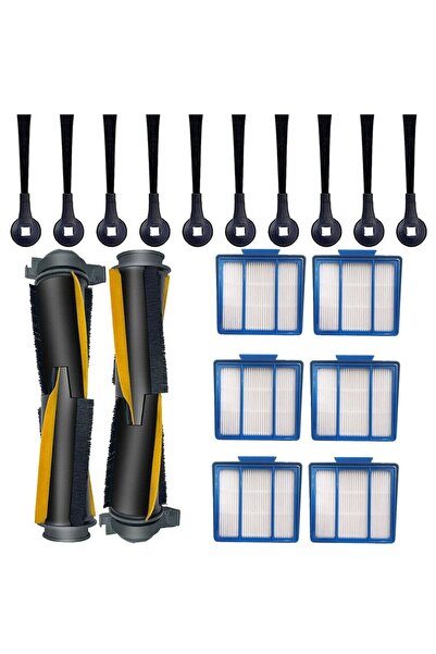 NO BRAND مناسب لـ Shark IQ RV1100SRUS RV1100SRUS RV1001 طقم فلتر الفرشاة الرئ...