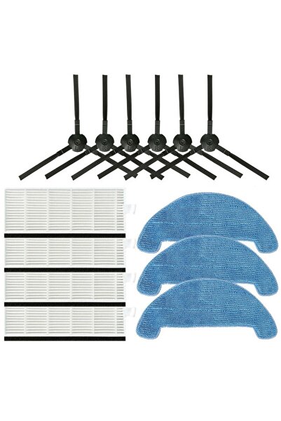 NO BRAND مناسب لاستبدال فرشاة الجانب لفلتر HEPA، ومناسب لقطع غيار مكنسة الروب...