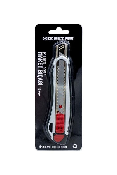 İzeltaş Pro Metal Gövde Maket Bıçağı 18 mm