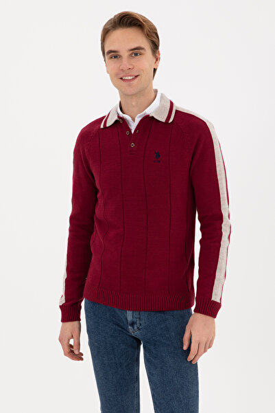 U.S. Polo Assn. Men's Burgundy Sweater 50315043-Vr177