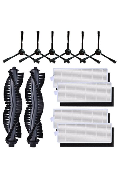 NO BRAND مناسب لاستبدال فرشاة الجانب لفلتر HEPA، ومناسب لقطع غيار مكنسة الروب...