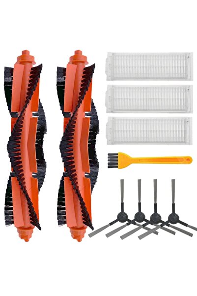 NO BRAND مناسب لمجموعة فرشاة وفلتر مكنسة روبوتية Mijia Mi Robot Mop Pro STYTJ...
