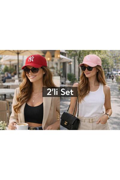 Wearflawless Unisex Set of 2 Adjustable Hats, Ny Embroidered Hat, Women'S, Me...