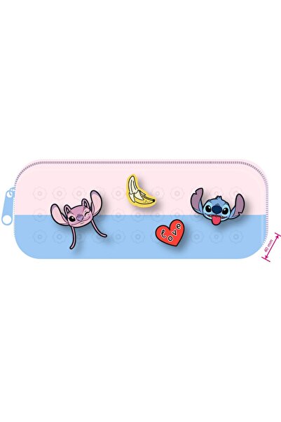 Disney Lilo & Stitch Lisanslı Oyuklu Fermuarlı Kalemlik (Stitch)