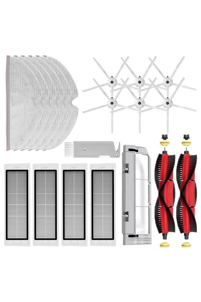 NO BRAND مناسب لمجموعة قطع الفرشاة الرئيسية/الفلتر/قماش المسح لروبوروك S5 ماك...