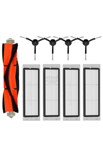 NO BRAND مناسب لمجموعة ملحقات فرشاة وفلتر مكنسة روبوت شاومي روبوروك S50 S5