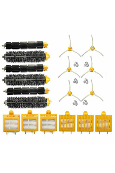 NO BRAND مجموعة قطع غيار متوافقة مع ملحقات روبوت التنظيف iRobot Roomba من سلس...
