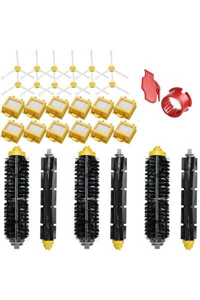 NO BRAND مجموعة قطع غيار متوافقة مع ملحقات روبوت التنظيف iRobot Roomba من سلس...