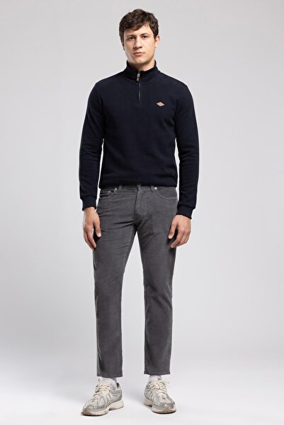 Lee Cooper Pierce regular waist slim fit straight leg gray men's trousers