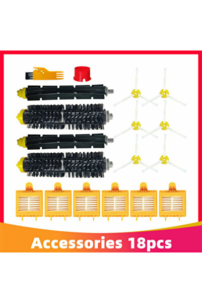 NO BRAND مجموعة قطع غيار متوافقة مع ملحقات روبوت التنظيف iRobot Roomba من سلس...