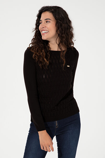 U.S. Polo Assn. Women's Black Sweater 50255255-Vr046