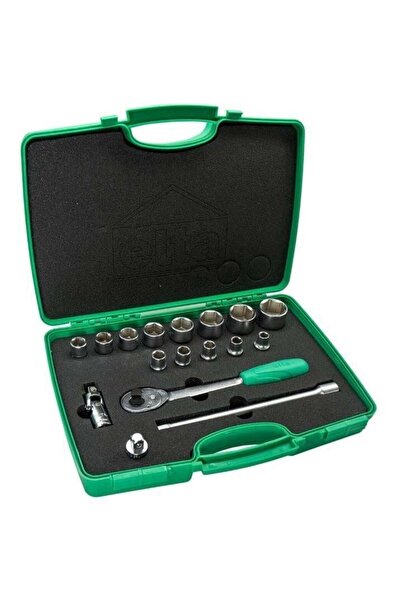 Elta 1/2'' Six Corner Socket Wrench Set (17 Pieces)
