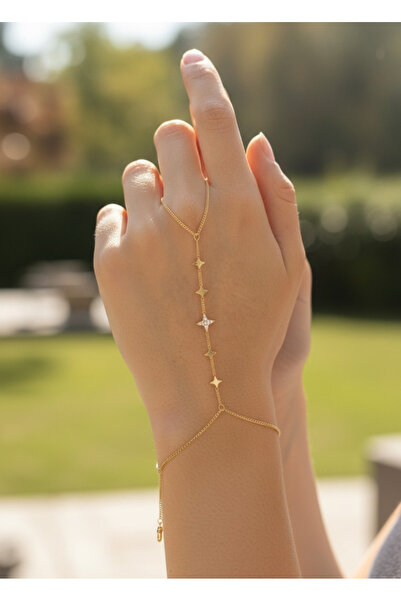 BİJU YILMAZ طقم في آي بي جولد جالاكسي تشاهميران مع حجر النجمة - 26shm74