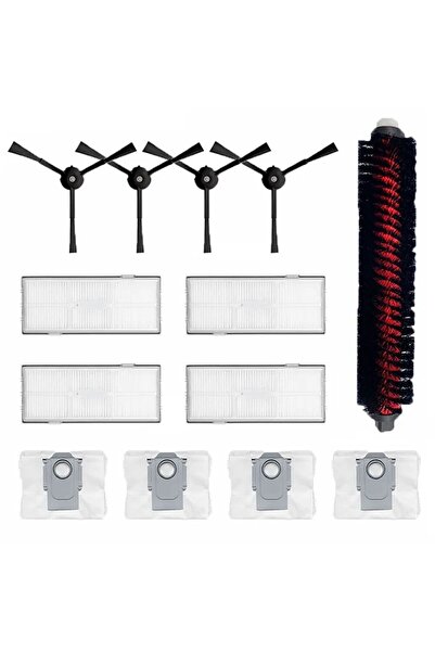 NO BRAND مناسب للفرشاة الرئيسية، ومناسب للمكانس الروبوتية روبوروك S8 برو ألتر...