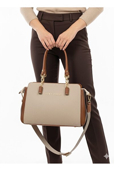 Just Polo Women's Shoulder and Hand Bag Polo Fabric