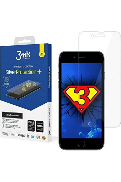 3MK Silver Protect+ iPhone 7/8/SE 2020 Folia Antymikrobowa montowana na mokro