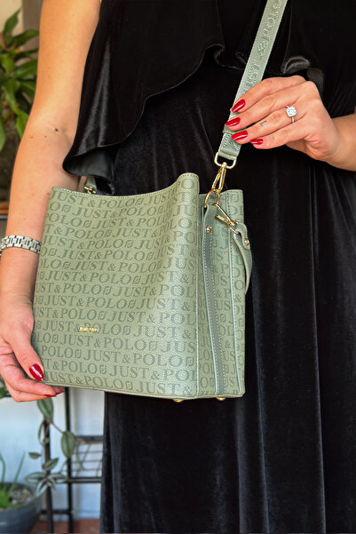 Just Polo Original 4-Compartment Double Strap Women's Shoulder Bag Medium Siz...