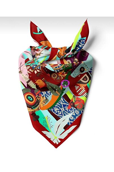 618 CONCEPT 55X55 Colorful Scarf