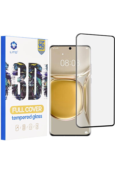 Lito Huawei P50 Pro Screen Protector - 2.5D FullGlue Glass - Black