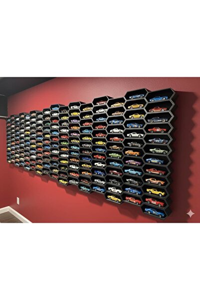 Piyonart Altıgen Model Araba Duvar Rafı (Tekli)