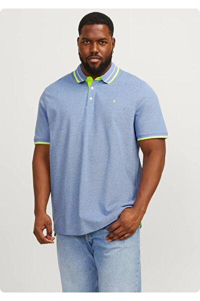 Jack & Jones JACK&JONES 12143859 JJEPAULOS POLO YAKA NOOS BATTAL BUYUK BEDEN ...
