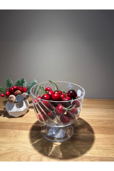 Miko Home & Garden El Yapımı Ayaklı Sunum Kasesi 14 Cm