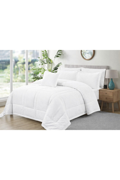 Crestj In Zone Hotel Single and a Half Bedspread Set, 4 Pieces || White