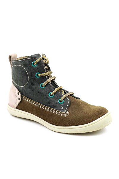 tino Children's high boots, made of natural Leather 3144-KAKI/13