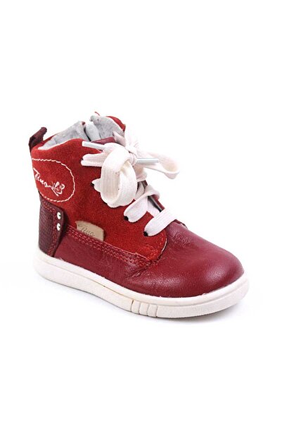 tino High boots for children, FIRST STEPS, made of natural Leather 3144-RED/9