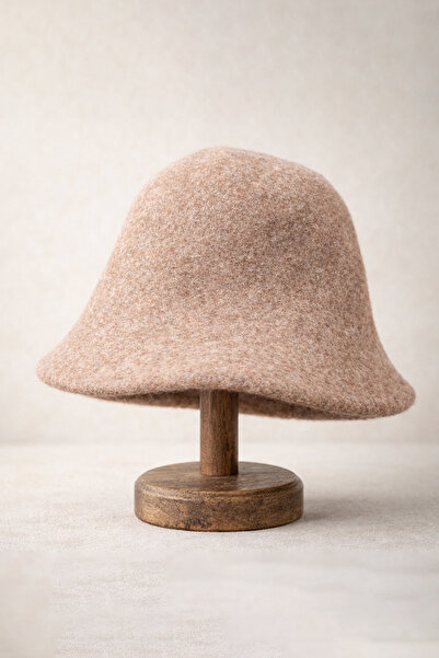 Külah Camel Wool Bell Hat – Minimal Bell Hat |   Soft Form Series