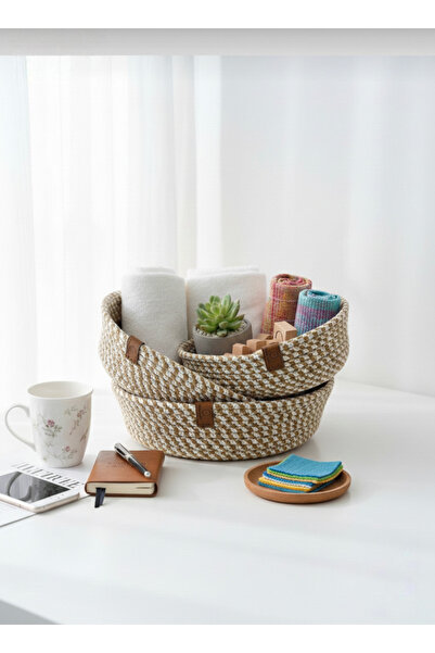 Rhythm London Textile 3-dijelni set korpi, višenamenska korpa, organizator za...