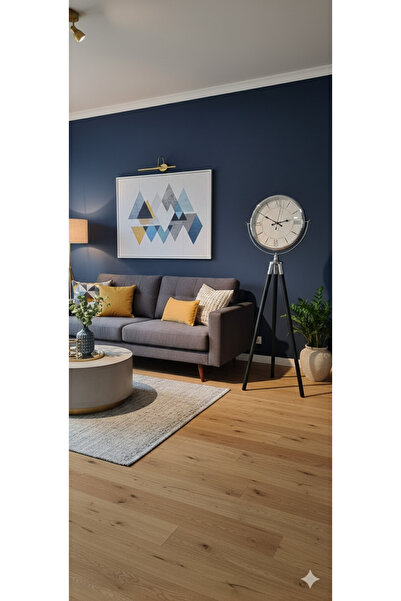 Riyes Tasarım Tripod Ahşap Ayaklı Dekoratif Saat - ayaklı saat