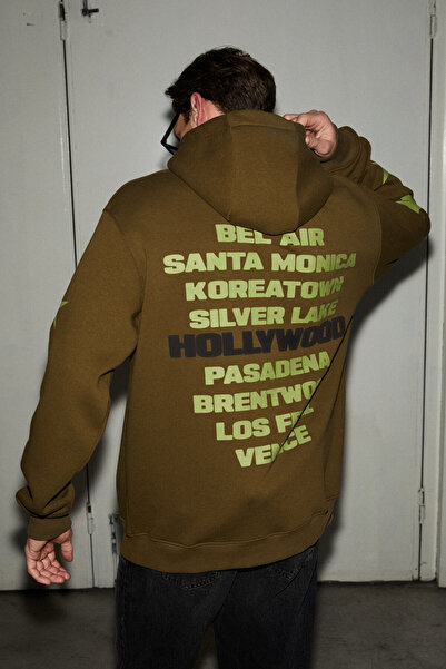 GRIMELANGE Tuxon men's soft fleece-lined printed kangaroo pocket regular fit ...