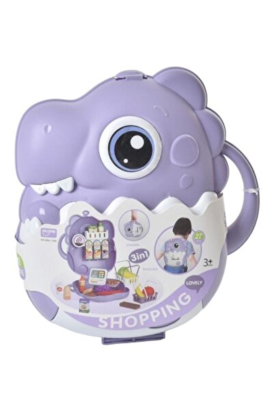 Rally 27 Pcs 3 In 1 Portable Shopping Pretend Playset With Backpack