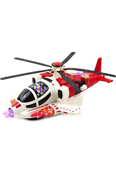 Rally لعبة طائرة هليكوبتر مقاتلة تعمل بالبطارية، تدور 360 درجة مع أضواء وأصوات