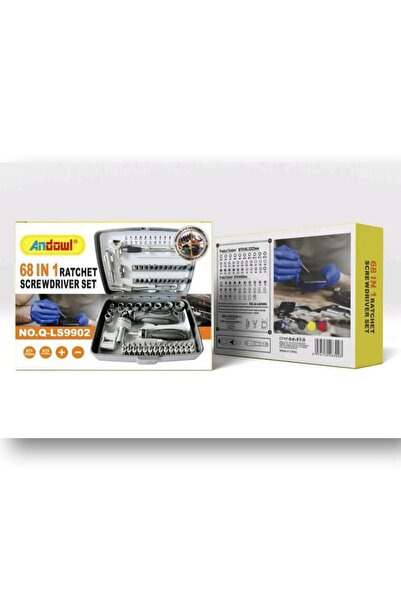 Andowl Professional Ratchet Screwdriver Set Q-LS9902, 68 in 1 – Complete Repa...