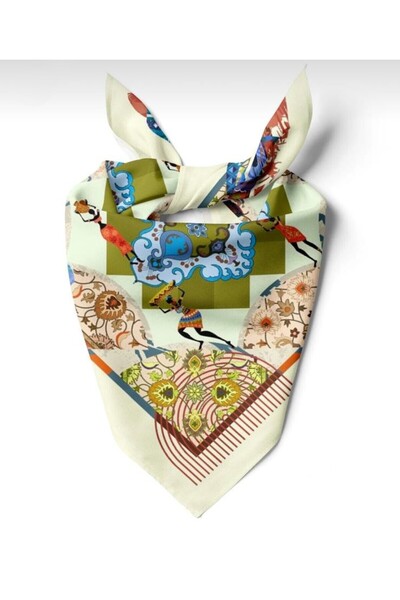 618 CONCEPT 55X55 Ethnic African Woman and Motifs' Conversation