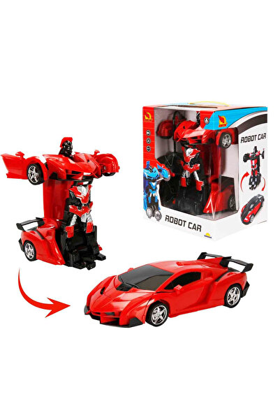 Sunman Suncon Işıklı USB Şarjlı Uzaktan Kumandalı Arabaya Dönüşebilen Robot 4...