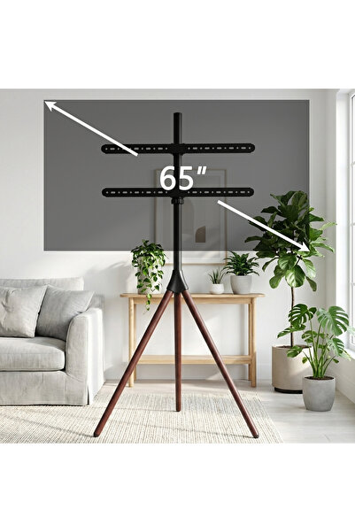 VariFurnx حامل تلفزيون ثلاثي القوائم، حامل تلفزيون عصري قابل للطي لشاشات LCD ...