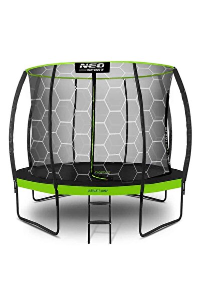 Neo-Sport Trambulina de gradina , cu 3 picioare duble, scara metalica cu trep...