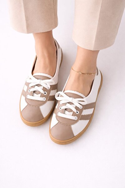 Slipcat Pantofi sport pentru femei, cu șireturi, confortabili, retro cu dungi...