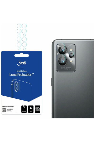 3MK Szkło hybrydowe na obiektyw aparatu Lens Protection Realme GT 2 Pro [4 PACK]