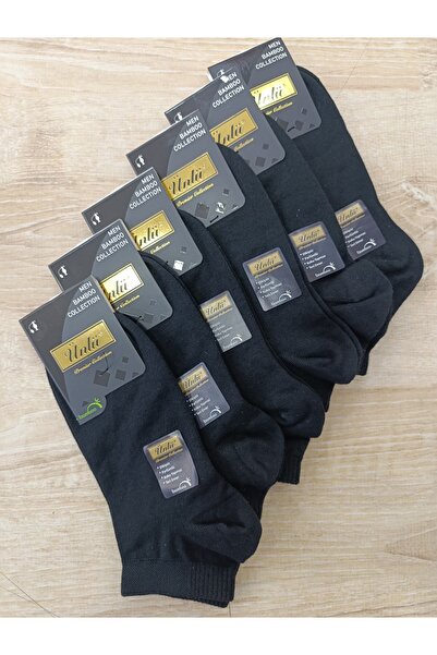 ÜNLÜ ÇORAP Men's Booties Socks Bambo Seamless 6Pairs / 42-44