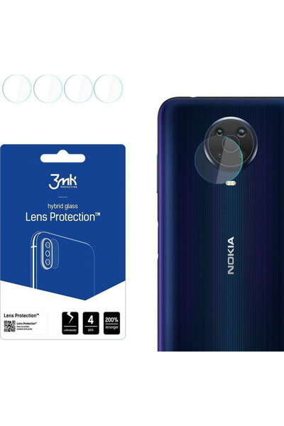 3MK Szkło hybrydowe na obiektyw aparatu Protecția obiectivului Nokia G20 [PAC...