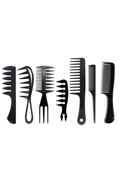 gaman Professional 7-Piece Hair Styling Comb Set / Hairdresser Set / 7 Combs